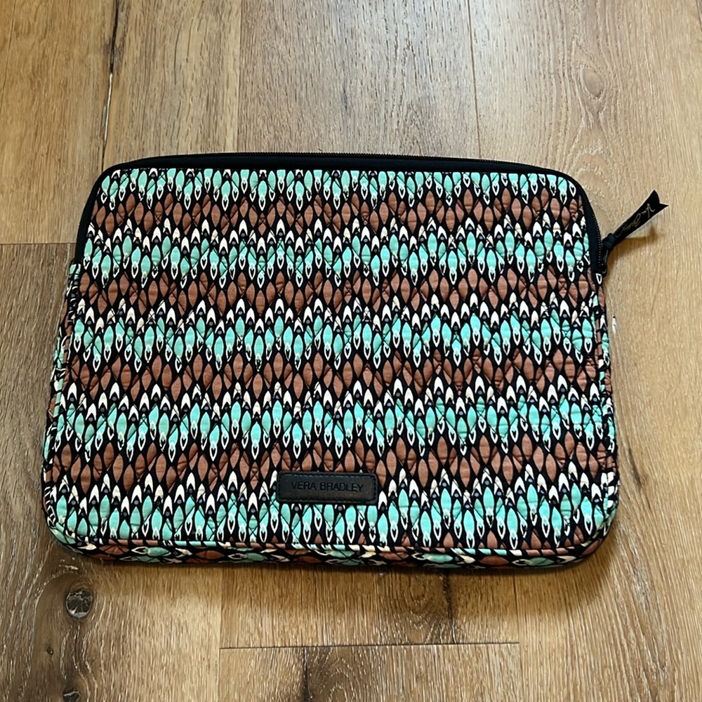 Vera Bradley Laptop Bag Case Top Zip Computer Tablet  Organizer Floral